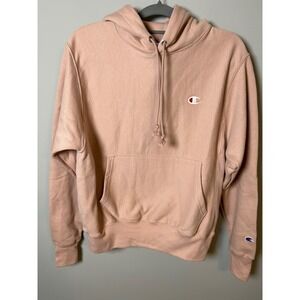 Champion Reverse Weave Hoodie Pink GF68 Women Small Pullover Sweatshirt